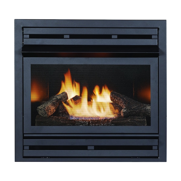 Zero Clearance Firebox with LP Gas Log Insert, 28